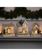 Фигура деревянная «Хижина», 23×10×13 см, 3 LED, батарейки AAx2 (не в комплекте), свечение теплое белое - Фото 7