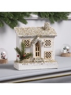 Фигура деревянная «Хижина» 21×23×9 см, 5 LED, батарейки ААx2 (не в комплекте), свечение тёплое - Фото 5