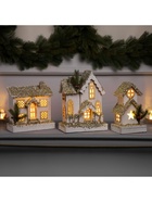 Фигура деревянная «Хижина» 21×23×9 см, 5 LED, батарейки ААx2 (не в комплекте), свечение тёплое - Фото 7