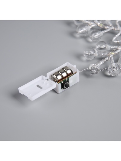 Подвеска световая «Снежинка», 14×14×1 см, 10 LED, от батареек AG13×3, свечение белое