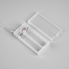 Светодиодная фигура «Снежинка красная» 39 см, 30 LED, батарейки AAx2 (не в комплекте), свечение теплое белое - фото 809677256