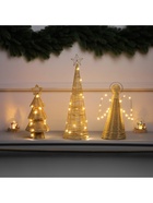 Фигура световая «Ангел плетёный», 32×16×9 см, 20 LED, батарейки ААх2 (не в комплекте), свечение теплое белое - фото 119641106