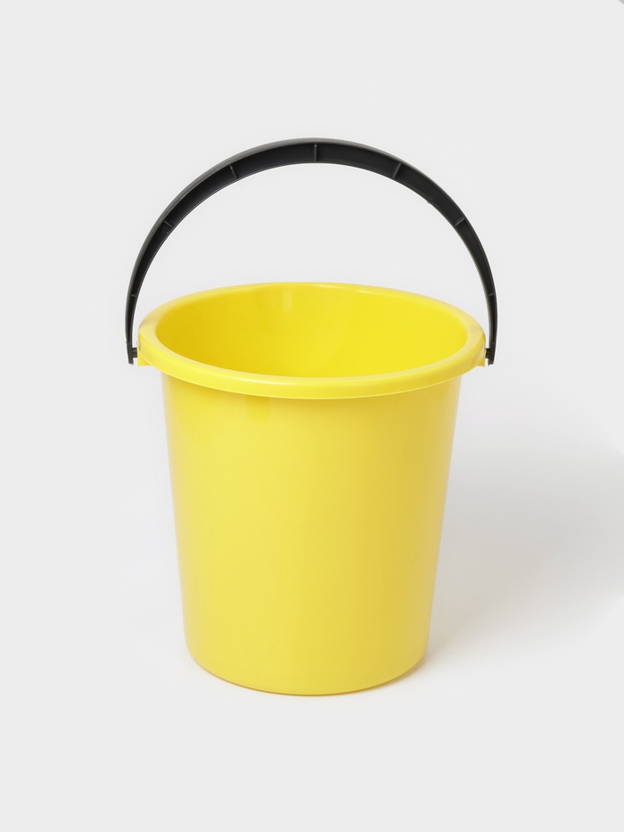 УЦЕНКА Ведро БЕЗ КРЫШКИ и со сливом, 10 л, d=32 см, h=26 см, МИКС - Фото 1