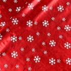 Ткань для рукоделия, «Белые снежинки», красный, лоскут 100×150 см - Фото 3