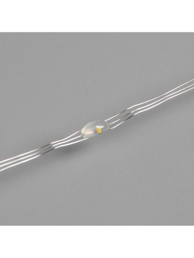 Гирлянда «Нить» 200 м роса, IP44, серебристая нить, 2000 LED, свечение тёплое белое, 36 В