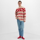 Свитер вязаный новогодний KAFTAN Scandinavia, размер 46, красный - Фото 4