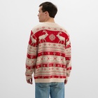 Свитер вязаный новогодний KAFTAN Scandinavia, размер 52, красный - Фото 6