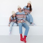 Джемпер вязаный новогодний KAFTAN Scandinavia размер 44, голубой - Фото 2