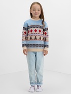 Джемпер детский новогодний вязаный KAFTAN: Scandinavia, голубой, рост 98-104 см - Фото 10