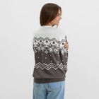 Свитер вязаный новогодний KAFTAN Scandinavia, размер 44, серый - Фото 11