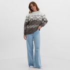 Свитер вязаный новогодний KAFTAN Scandinavia, размер 44, серый - Фото 7