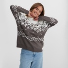 Свитер вязаный новогодний KAFTAN Scandinavia, размер 46, серый - Фото 9