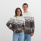 Свитер вязаный новогодний KAFTAN Scandinavia, размер 56, серый - Фото 2