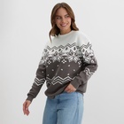 Свитер вязаный новогодний KAFTAN Scandinavia, размер 56, серый - Фото 8