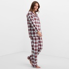 Пижама женская из фланели клетка (рубашка и брюки) KAFTAN, размер 48-50 - Фото 7