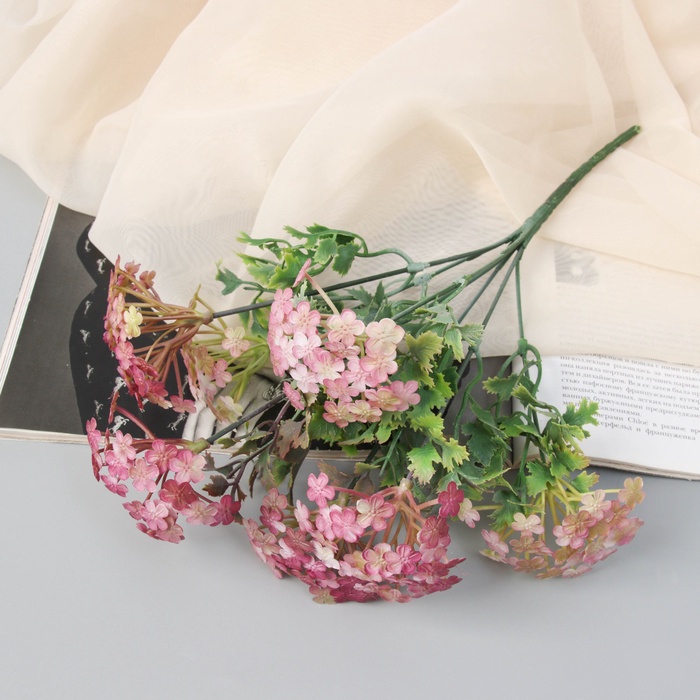 Букет искусственный «Пеларгония мини», h=26 см, МИКС