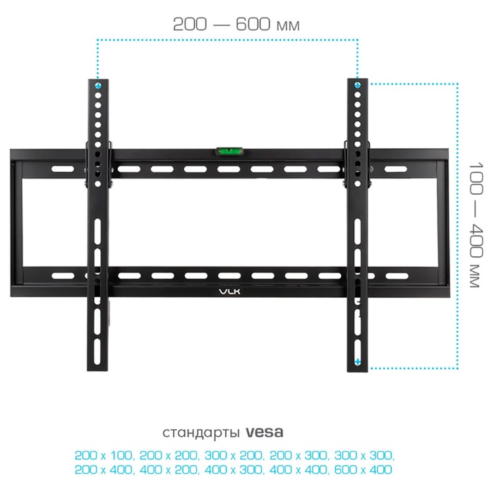 Кронштейн для LED/LCD/PLASMA телевизоров VLK TRENTO-32 black - фото 51693762