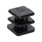 Заглушка внутренняя 15?15 мм, универсальная, черная (комплект 50 шт) - фото 26461265