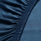 Простыня на резинке 160х200х25см, темно-синий, тенсель 120г/м, пэ100% - фото 27078532