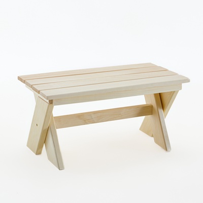 Лавка деревянная складная из липы «Добропаровъ» 60×30×30 см, для бани