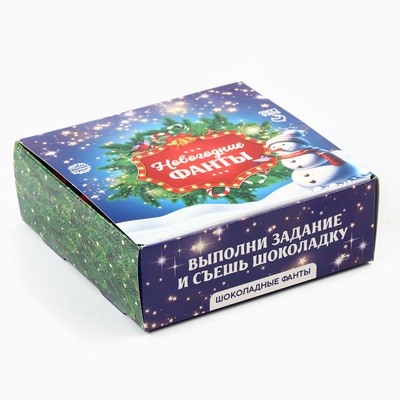 Шоколад новогодний «Фанты», в шоубоксе, 12 г × 24 шт.
