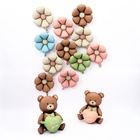 Воздушный шар фольгированный 42" «Медвежонок с сердцем», матовый, под воздух - Фото 7