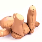 Воздушный шар фольгированный 30" «Счастливый мишка», фигура, матовый, бежевый - Фото 6