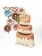 Воздушный шар фольгированный 60" «Большой сливочный торт», под воздух - Фото 8