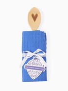 Набор подарочный «Доляна» Snow: синий, полотенце 35×60 см, хлопок 100%, вафля 220 г/м² - Фото 10