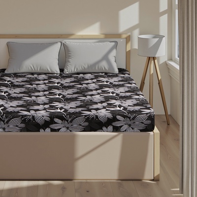 Простыня на резинке 1.5-спальная «Этель. Сумерки», 160×200+25 см, бязь