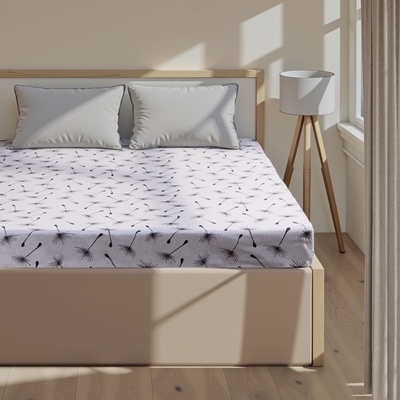 Простыня на резинке 2-спальная «Этель. Легкость ветра», 180×200+25, бязь