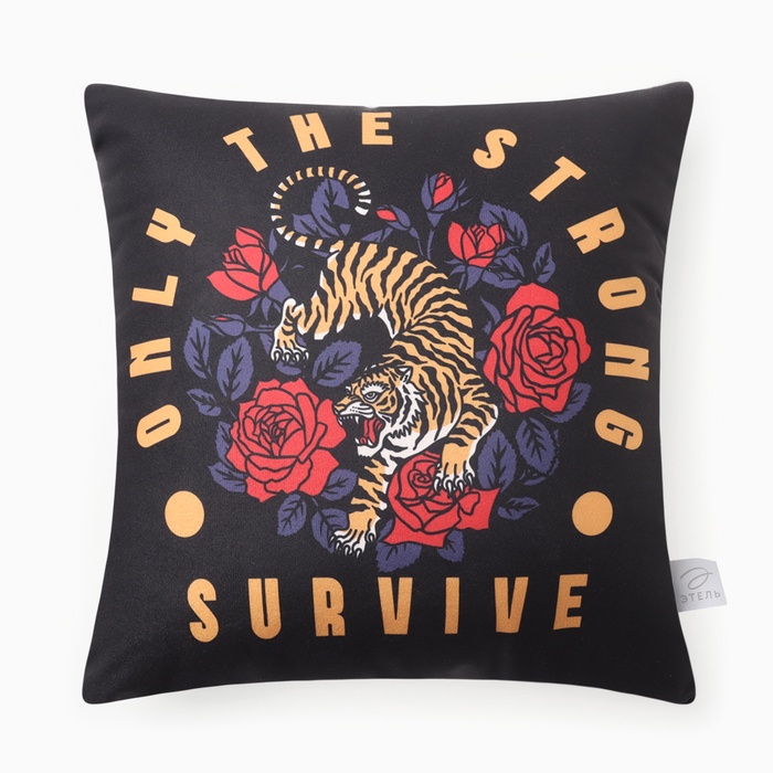Подушка декоративная «Этель» Survive, 40×40 см, велюр