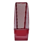 Лоток для бумаг вертикальный Calligrata "Офис-класс", пластиковый, бордовый - Фото 4