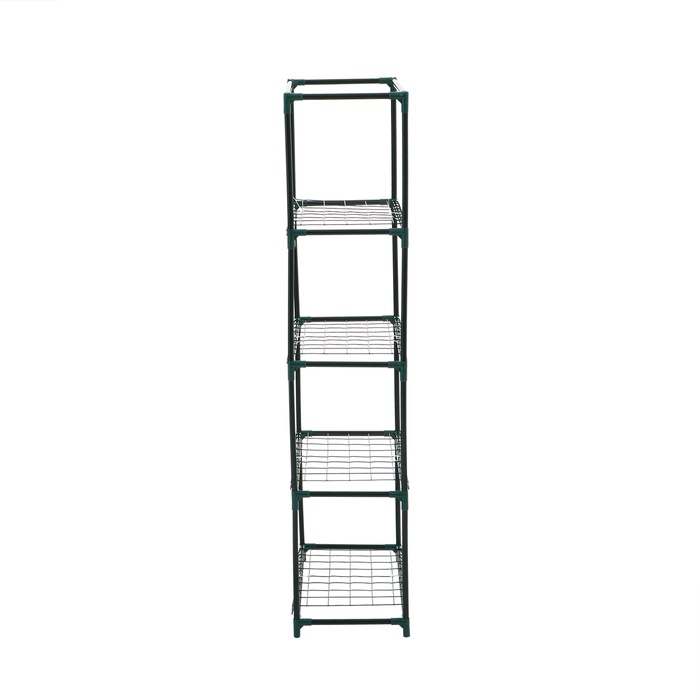 Парник-стеллаж, 4 полки, 105 × 24 × 46 см, металлический каркас d = 12 мм, чехол плёнка 80 мкм, Greengo