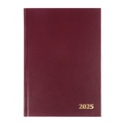 Ежедневник датированный Calligrata, А5, 2025, твёрдая обложка из бумвинила, 168 листов, бордовый - Фото 2