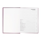 Ежедневник датированный Calligrata, А5, 2025, твёрдая обложка из бумвинила, 168 листов, бордовый - Фото 5