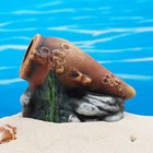Декор для аквариума "Амфора на камнях", керамический, 14 x 9 x 9 см - Фото 4