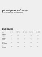 Рубашка для девочки в клетку KAFTAN, бежевая, размер 30 (98-104 см) - Фото 2