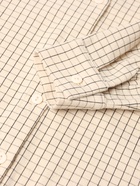 Рубашка для девочки в клетку KAFTAN, бежевая, размер 34 (122-128 см) - Фото 8