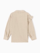 Рубашка для девочки в клетку KAFTAN, бежевая, размер 36 (134-140 см) - Фото 9