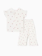 Пижама для девочки (футболка, брюки) KAFTAN «Вишенки», белая, размер 36 (134-140 см) - Фото 15