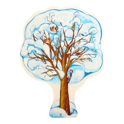 Плакат вырубной «Клён зимний» 50×35 см