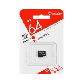 Карта памяти Smartbuy microSD, 64 Гб, SDXC, класс 10 10797668