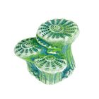 Декорация для аквариума - подставка для черепах Актиния малая К-23, зеленая - Фото 3