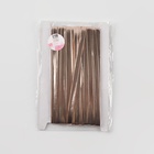 Косая бейка, кожзам, 8 мм, 10±1 м, песочная - Фото 3