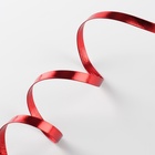 Косая бейка, кожзам, 8 мм, 10±1 м, красная - Фото 2