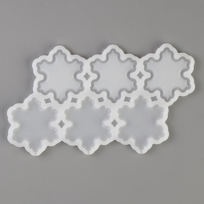 Молд силикон, «Снежинки» 17.5×13×0.3 см