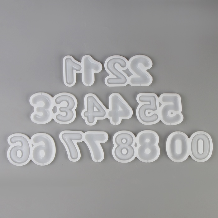 Молды силиконовые «Цифры», набор 9×5×8 см