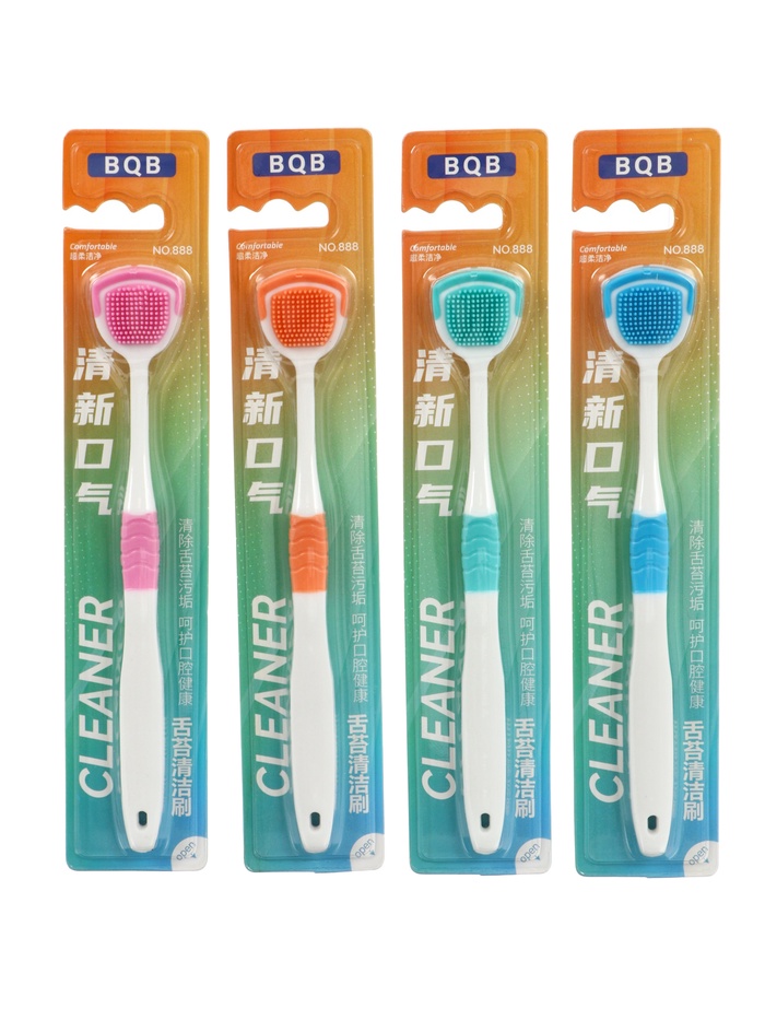 Скребок для чистки языка COBQB пластиковый, микс - Фото 1