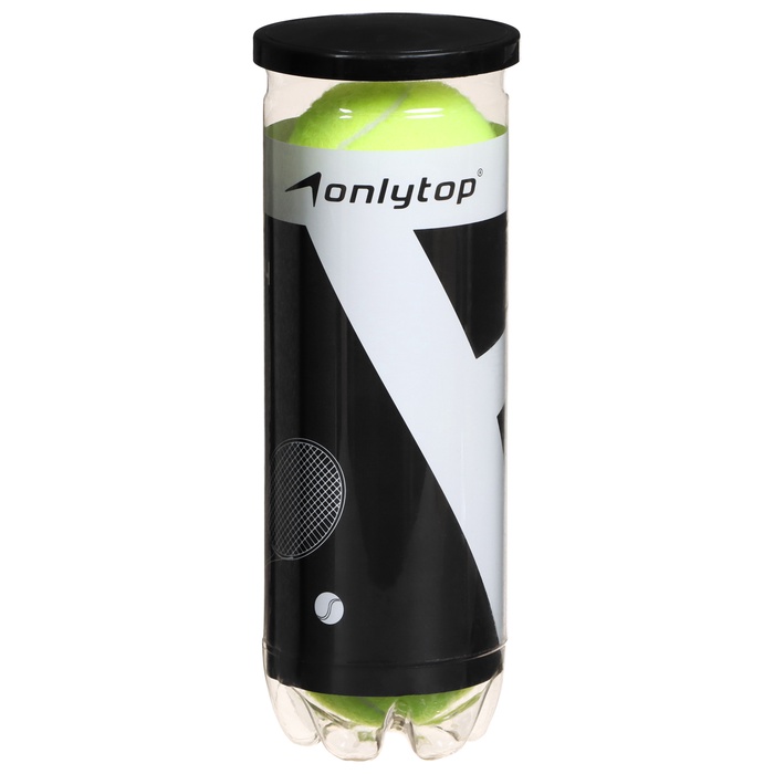 Набор мячей для большого тенниса ONLYTOP № 969, тренировочный, 3 шт. - Фото 1